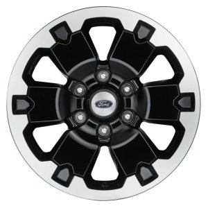 Ford Ranger Wheel Kit - Ford Racing - 18x8in w/TPMS - Gloss Black w/ Machined Face - `19-`25